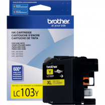 Brother Inkjet Cartridge High Yield LC103YXL Yellow