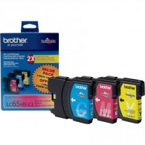 Brother Inkjet Cartridges LC653PKS Cyan, Yellow, Magenta 3/pkg