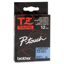 Brother&reg; P-Touch&reg; TZ Tape 1/2" Black on Blue
