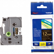 Brother&reg; P-Touch&reg; TZ Tape 1/2" Gold on Black