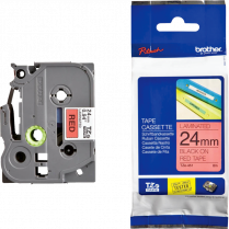 Brother&reg; P-Touch&reg; TZe Tape 1" Black on Red