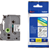 Brother&reg; P-Touch&reg; TZ Tape 3/8" Black on Clear