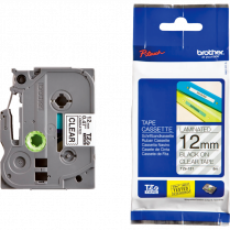 Brother&reg; P-Touch&reg; TZ Tape 1/2" Black on Clear