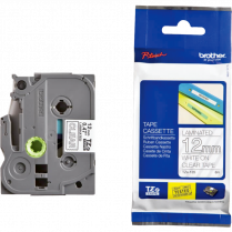 Brother&reg; P-Touch&reg; TZ Tape 1/2" White on Clear