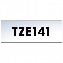 Brother&reg; P-Touch&reg; TZ Tape 3/4" Black on Clear