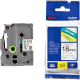 Brother&reg; P-Touch&reg; TZ Tape 3/4" Black on Clear