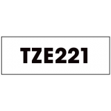 Brother&reg; P-Touch&reg; TZ Tape 3/8" Black on White