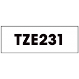 Brother&reg; P-Touch&reg; TZ Tape 1/2" Black on White