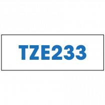 Brother&reg; P-Touch&reg; TZ Tape 1/2" Blue on White