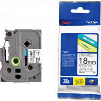 Brother&reg; P-Touch&reg; TZ Tape 3/4" Black on White