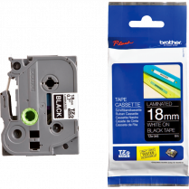Brother&reg; P-Touch&reg; TZe Tape 3/4" White on Black