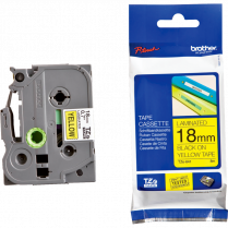 Brother&reg; P-Touch&reg; TZe Tape 3/4" Black on Yellow