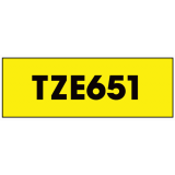 Brother&reg; P-Touch&reg; TZ Tape 1" Black on Yellow