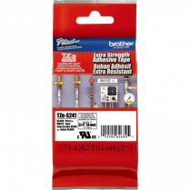 Brother&reg; P-Touch&reg; TZeS Industrial Tape 3/4" Black on White
