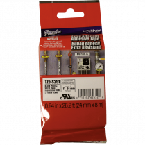 Brother&reg; P-Touch&reg; TZeS Industrial Tape 1" Black on White