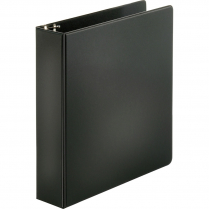 Business Source Round Ring Binder 2" Black