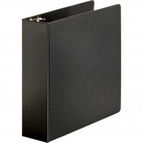 Business Source Round Ring Binder 3" Black