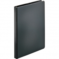 Business Source Round Ring Binder 1/2" Black