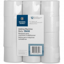 Business Source Adding Machine Rolls 2-1/4"W x 150' 12/pkg