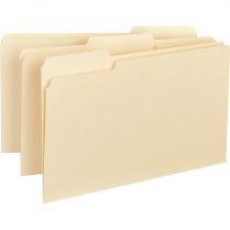Business Source 1/3 Tab Low Cut File Folders Legal 100/box