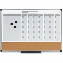 MasterVision 3-in-1 Combo Monthly Calendar Board 18" x 24"