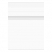 Crystal Clear Bag with Flap 11-7/16" x 14-1/4" - Single