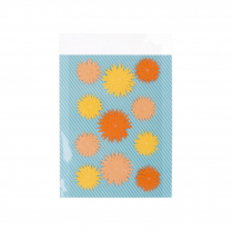 Crystal Clear Bag with Flap 6-7/16" x 8-1/4" - Single