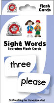 Canadian Curriculum Sight Words Flash Cards