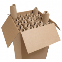 Crimped Mailing Tube 24" x 2" Kraft