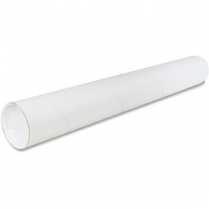 Crownhill Kraft Mailing Tube 3" x 36" With Cap White
