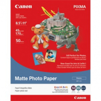 Canon Inkjet Photo Paper 45lb Matte Letter 8-1/2 x 11 50/pkg