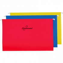 Continental Hanging Folders Legal Assorted Colours 25/box