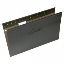 Continental Hanging Folders with Flexible Tabs Legal Standard Green 25/box