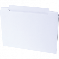 Continental Straight Cut Reversible File Folders Letter Ivory 100/box