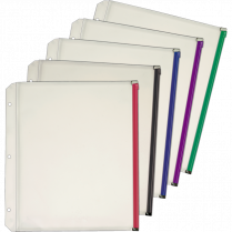 Cardinal&reg; Expanding Zipper Binder Pockets Assorted 5/pkg