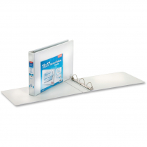 Cardinal ClearVue 11" x 17" D Ring Binder 1" White