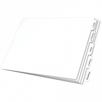 Cardinal&reg; Write 'n Erase&trade; Dividers 5 Tabs