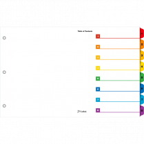Cardinal OneStep Index Dividers 11" x 17" 8 Tabs