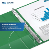 Davis Group&reg; Essential D-Ring Binder 1" Green