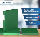 Davis Group&reg; Essential D-Ring Binder 1" Green