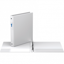 Davis Group&reg; Essential Round Ring Binder 1" White