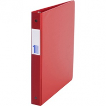 Davis Group&reg; Essential Premium Economy Round Ring Binder 1" Red