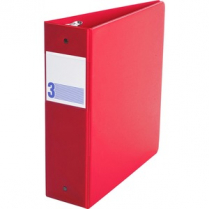 Davis Group&reg; Essential Round Ring Binder 3" Red