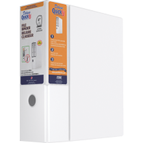 Davis Group Deluxe QuickFit&reg; Heavy Duty D-Ring File Binder 4" White