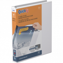 Davis Group QuickFit&reg; View D-Ring Binder 1" White