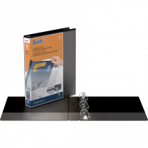 Davis Group QuickFit&reg; View D-Ring Binder 1" Black