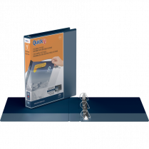 Davis Group QuickFit&reg; View D-Ring Binder 1" Navy Blue