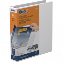 Davis Group QuickFit&reg; View D-Ring Binder 1-1/2" White