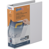 Davis Group QuickFit&reg; View D-Ring Binder 2" White