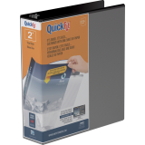 Davis Group QuickFit&reg; View D-Ring Binder 2" Black